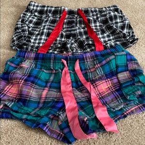 Old Navy flannel pajama shorts